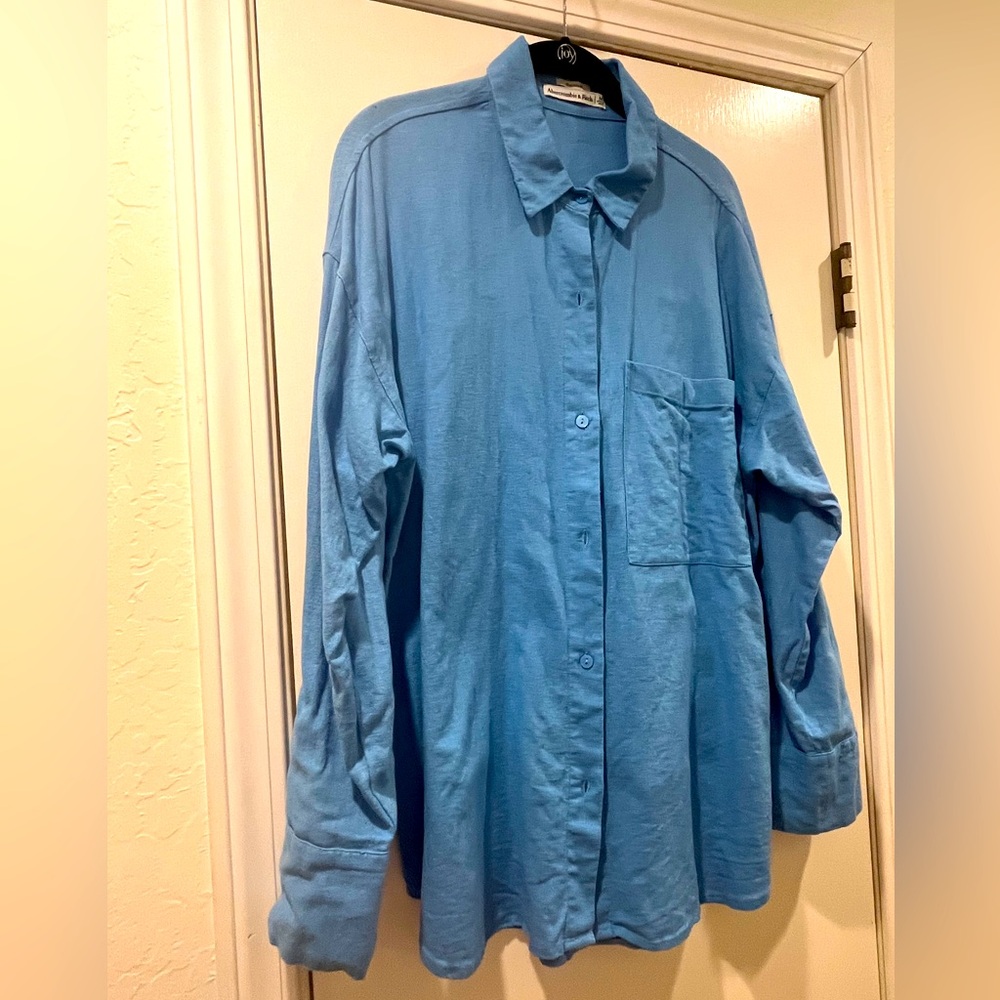 Linen Oversized Button Down Shirt